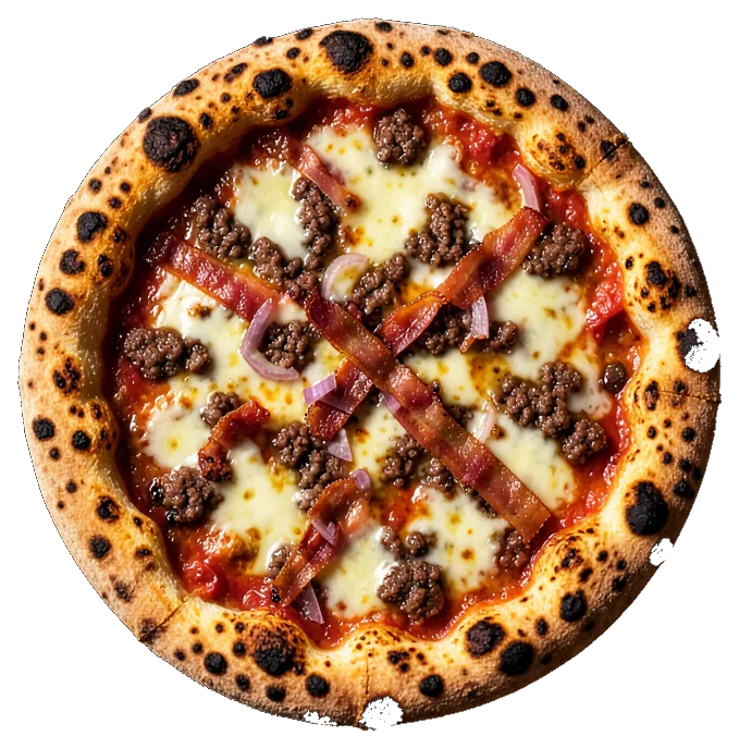 Pizza Barbacoa · Texas al horno de leña